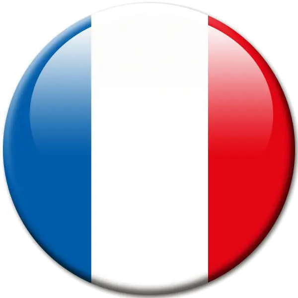 French National Flag Emblem