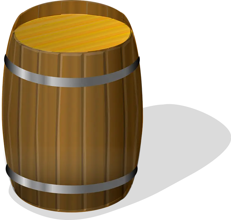 Wooden Barrel Illustration