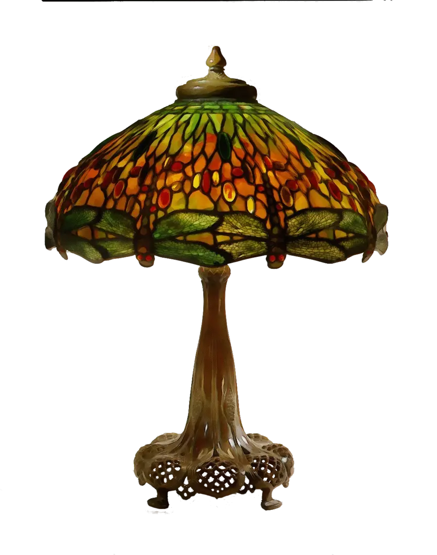 Elegant Stained Glass Table Lamp