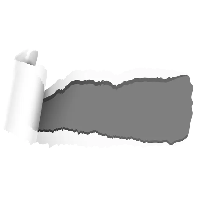 Torn Paper Edge with Gray Background
