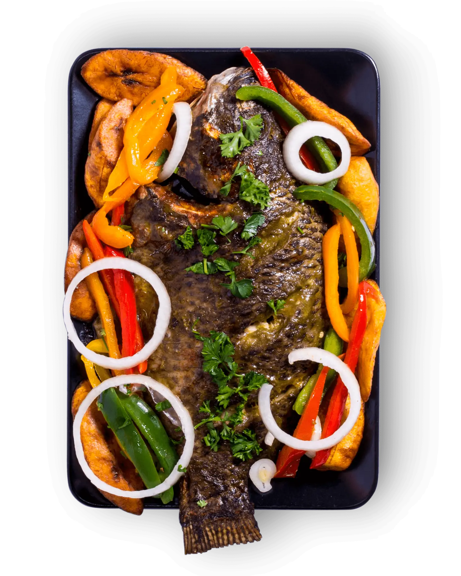 Grilled Fish with Vegetables Platter