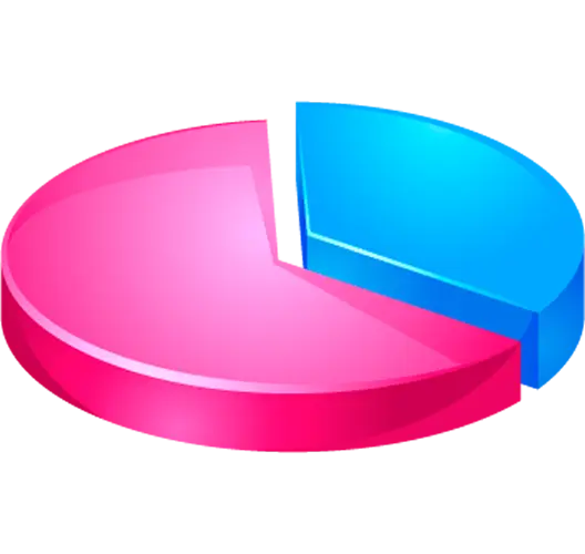 Colorful Pie Chart Illustration for Data Visualization