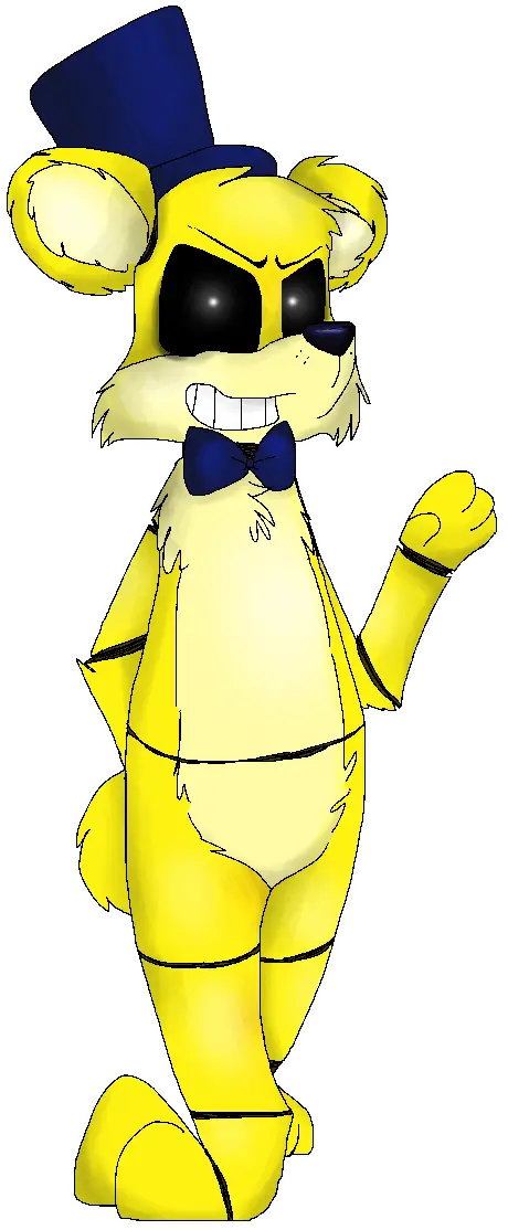 Yellow Bear Cartoon Character
