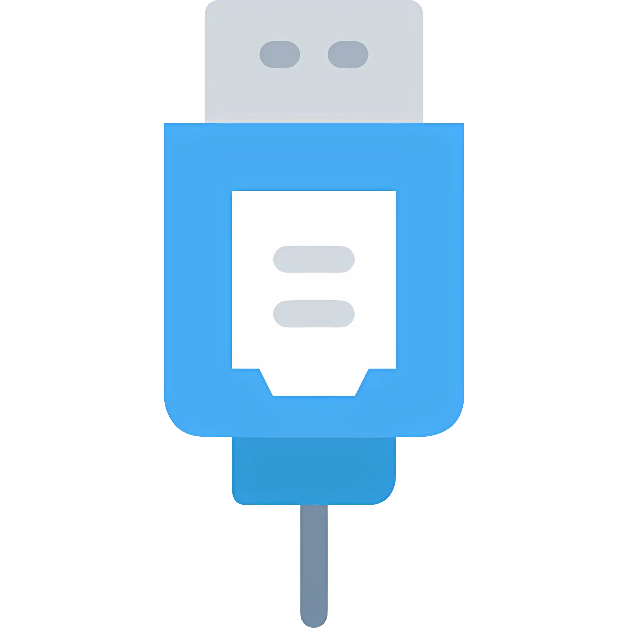 Blue USB Cable for Devices