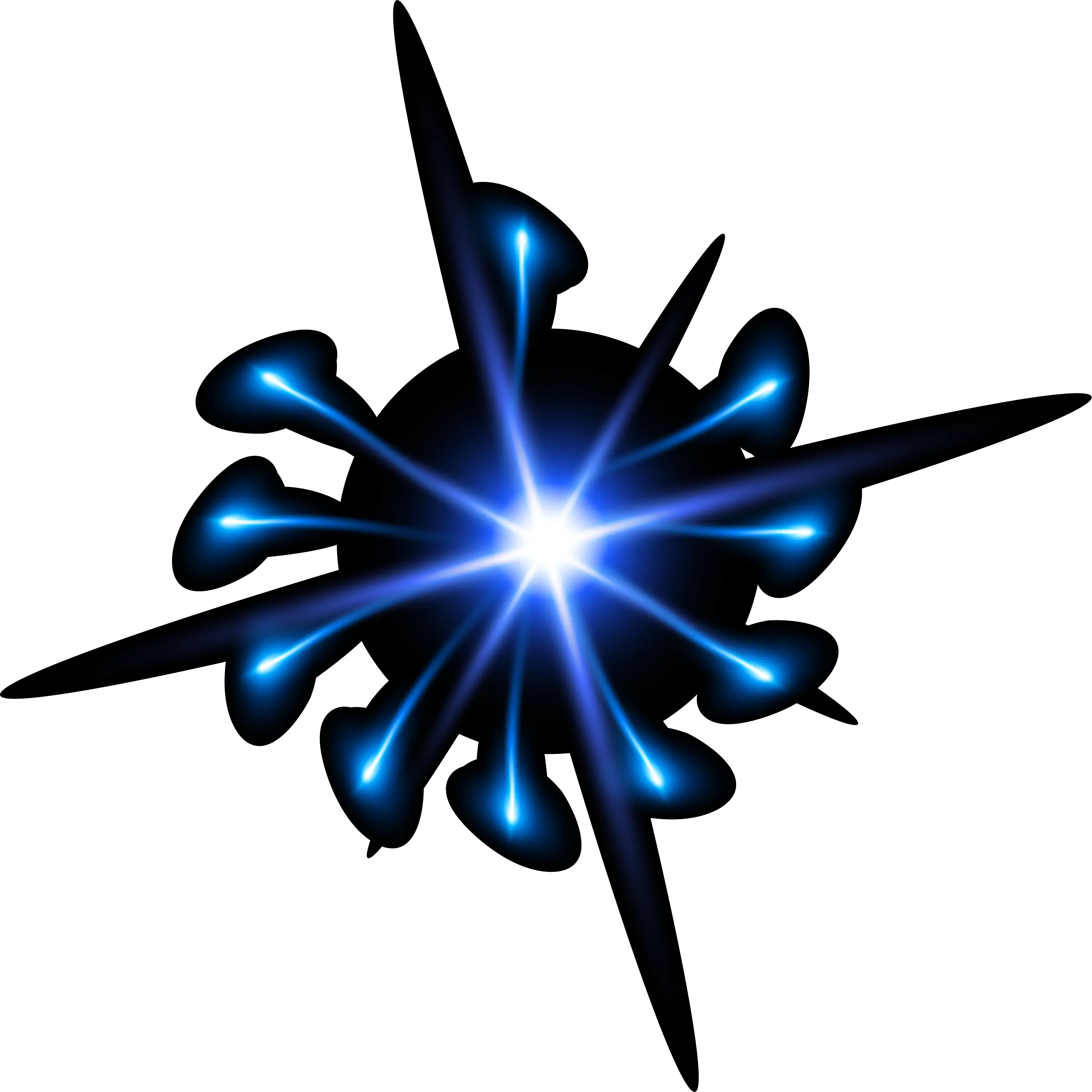 Blue Starburst Graphic