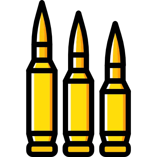Yellow Bullets in a Cartoon Illustration