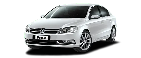 White Volkswagen Passat Sedan Car