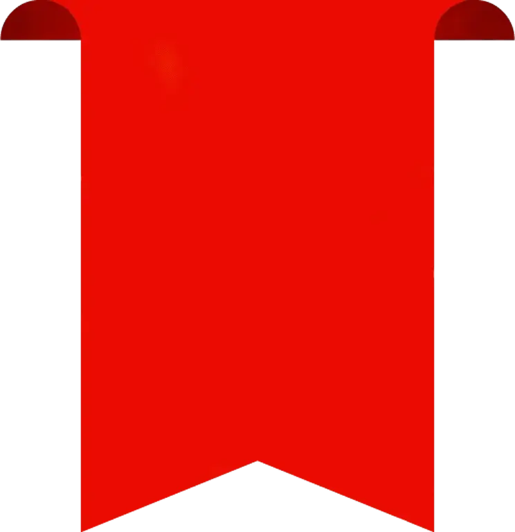 Bright Red Ribbon Banner