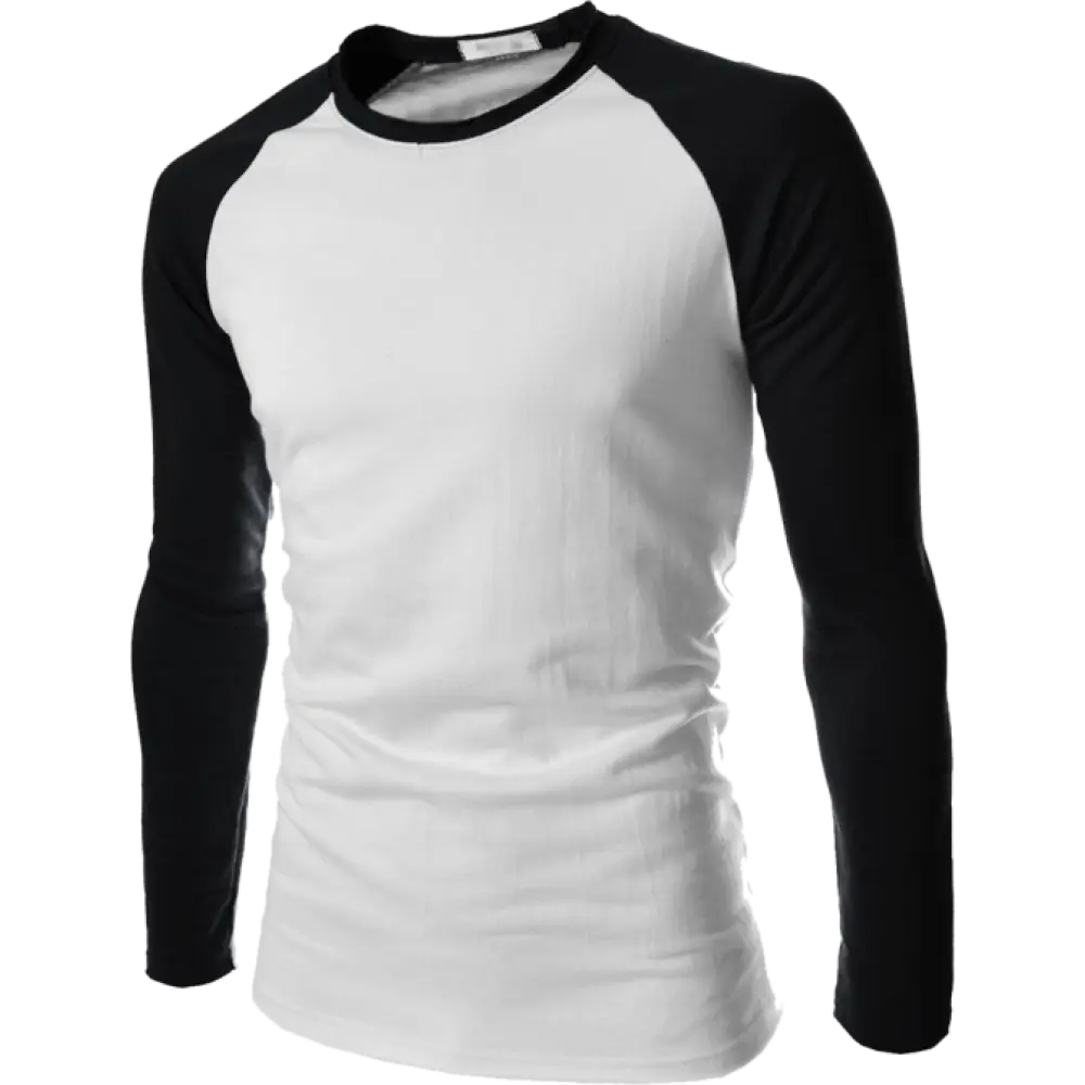 Black and White Long-Sleeve Sweatshirt