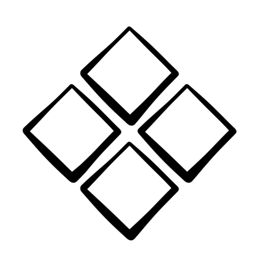 Black Geometric Diamond Pattern