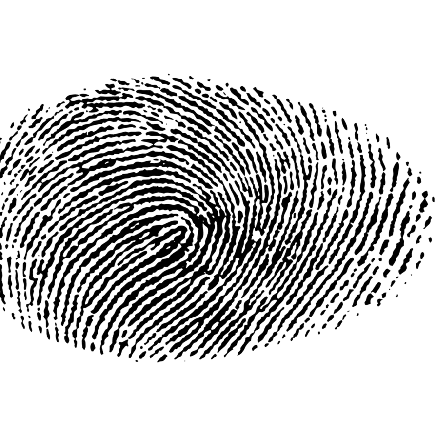 Illustration of a Black Fingerprint