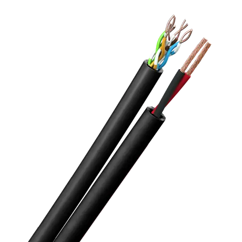 Insulated Black Electrical Wires for Power Usage