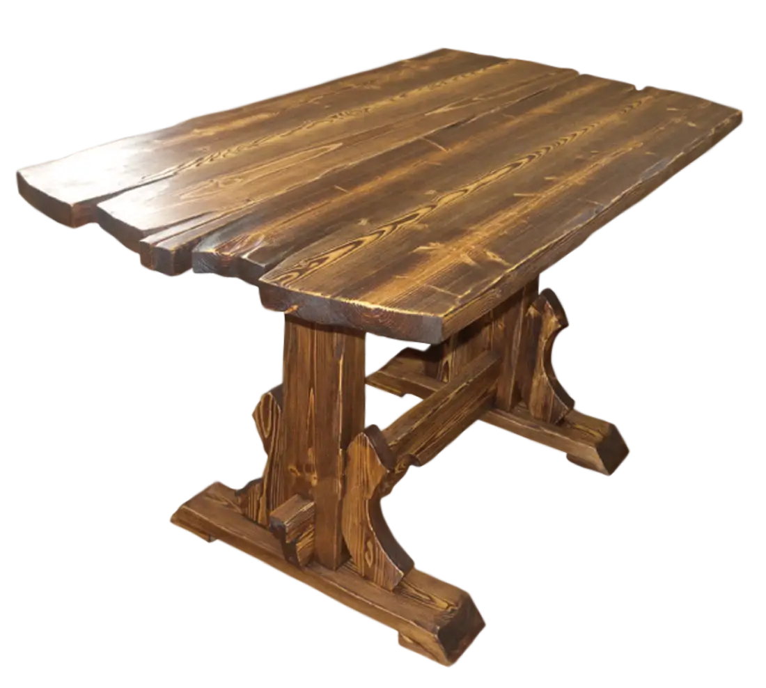 Wooden Rustic Table with Unique Design