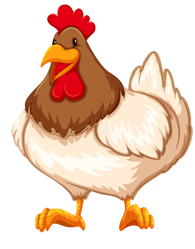 Cartoon Chicken Illustration