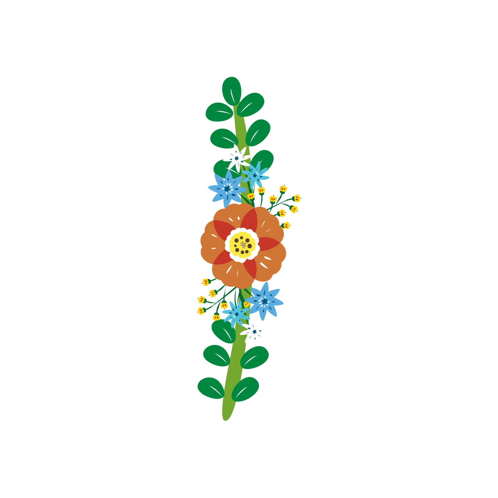 Colorful Flower Illustration