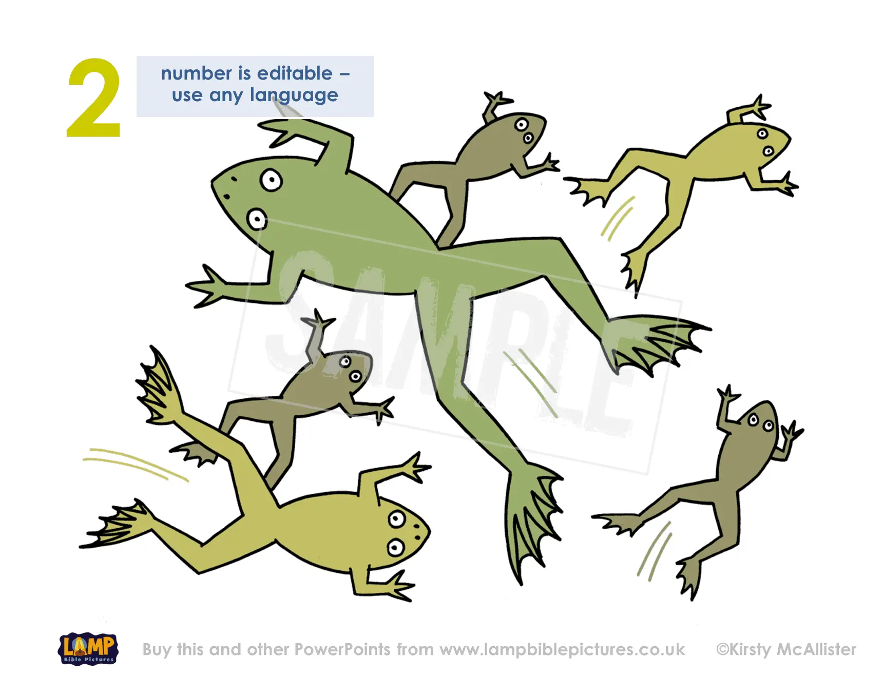 Jumping Frogs Illustration