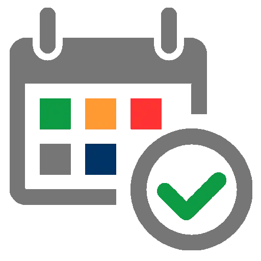 Calendar Icon with Checkmark