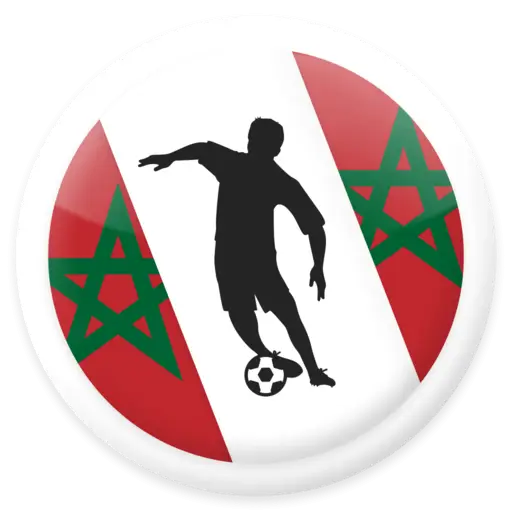 Soccer Player with Moroccan Flag