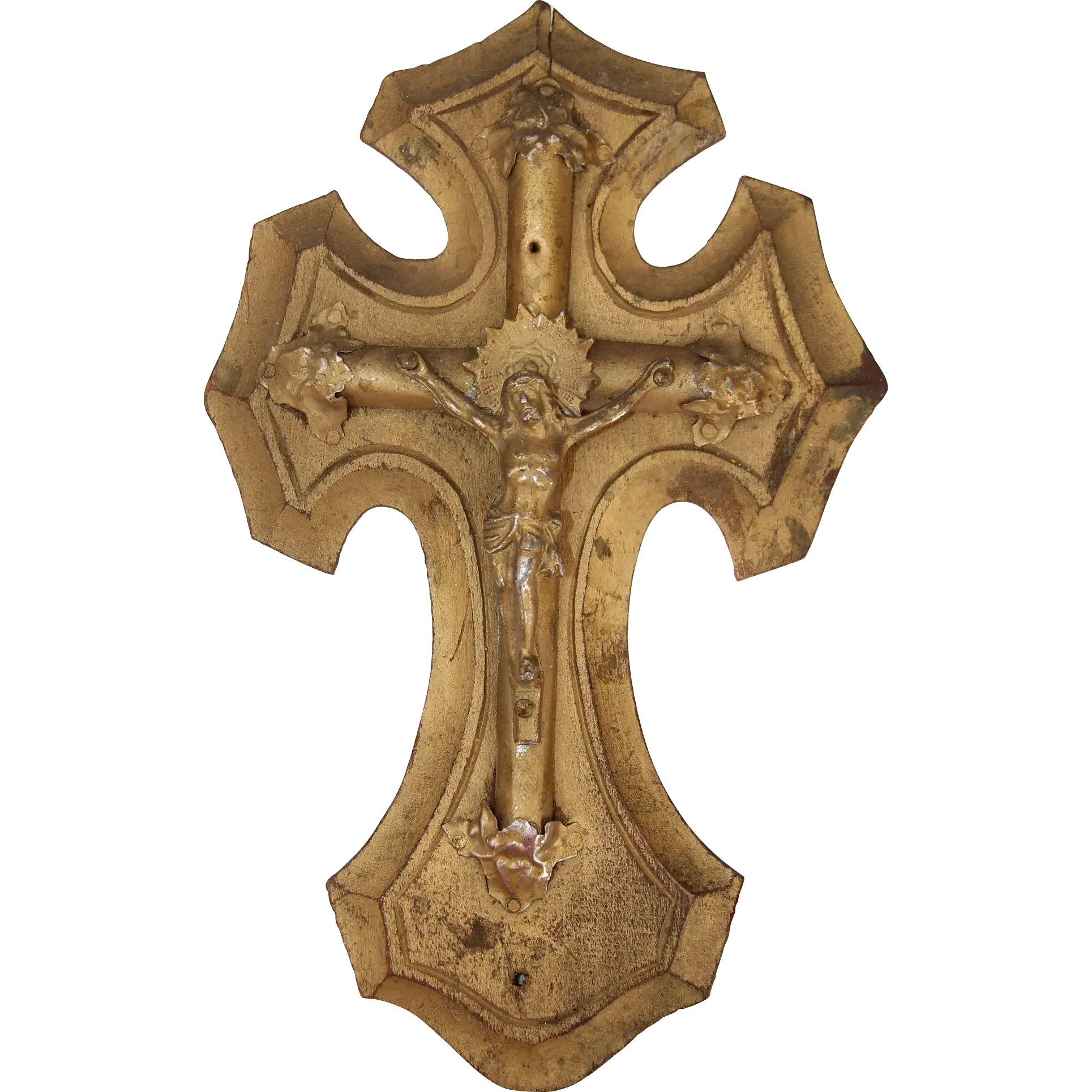 Golden Cross Religious Symbol