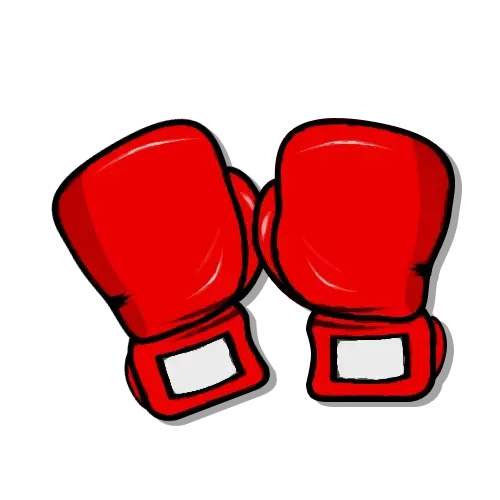 Red Boxing Gloves Illustration