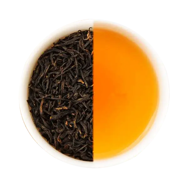 Half Cup of Tea with Leaves