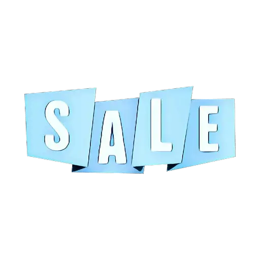 Blue Sale Promotion Sign