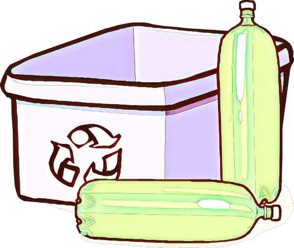 Recycling Bin with Plastic Bottles