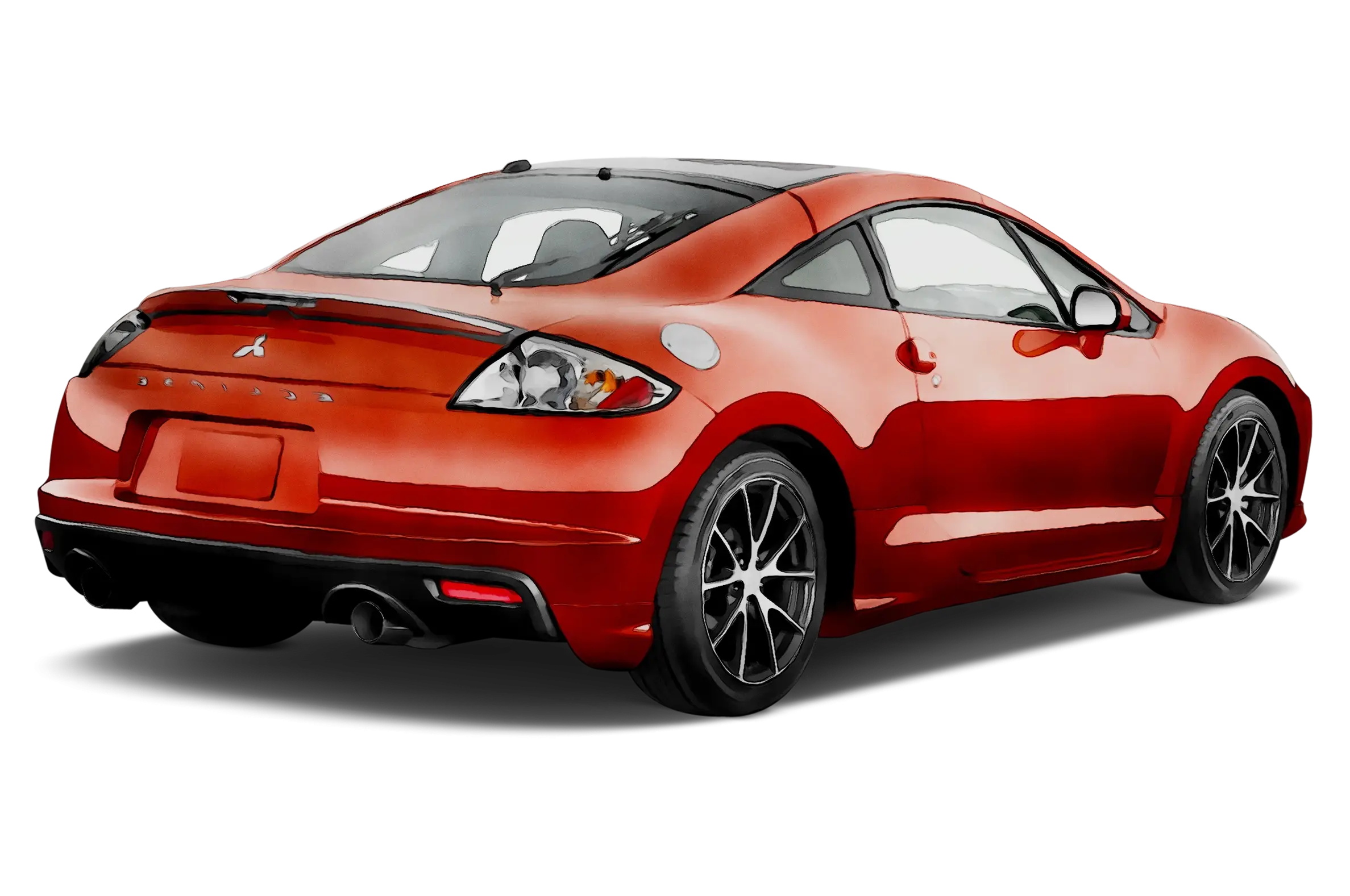 Shiny Red Sports Car Design
