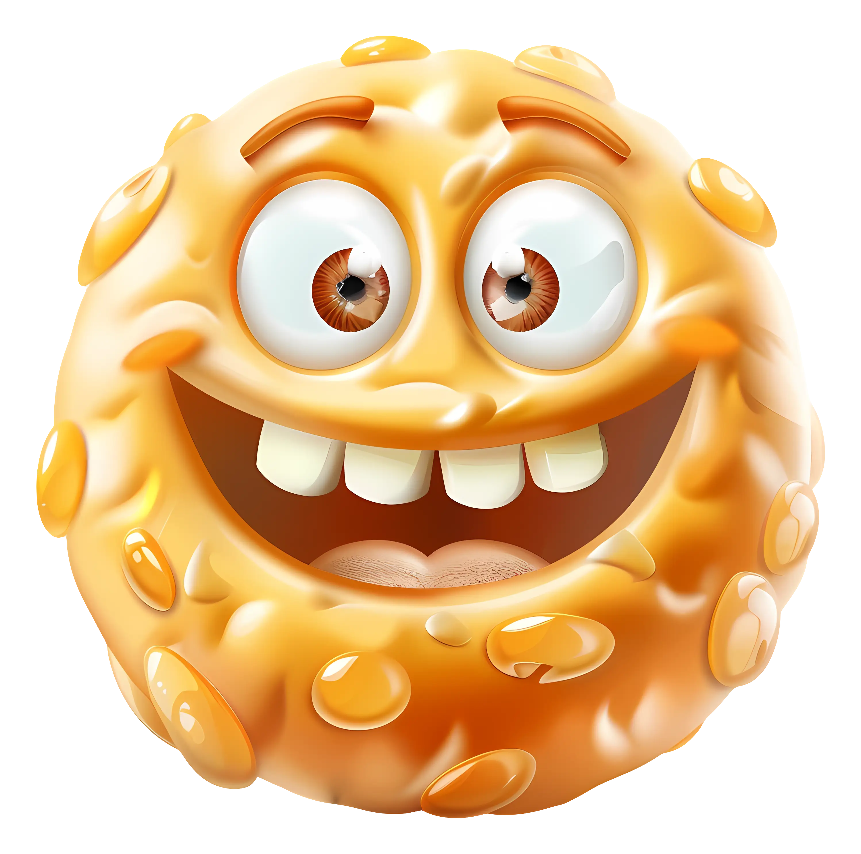 Smiling Cookie Character