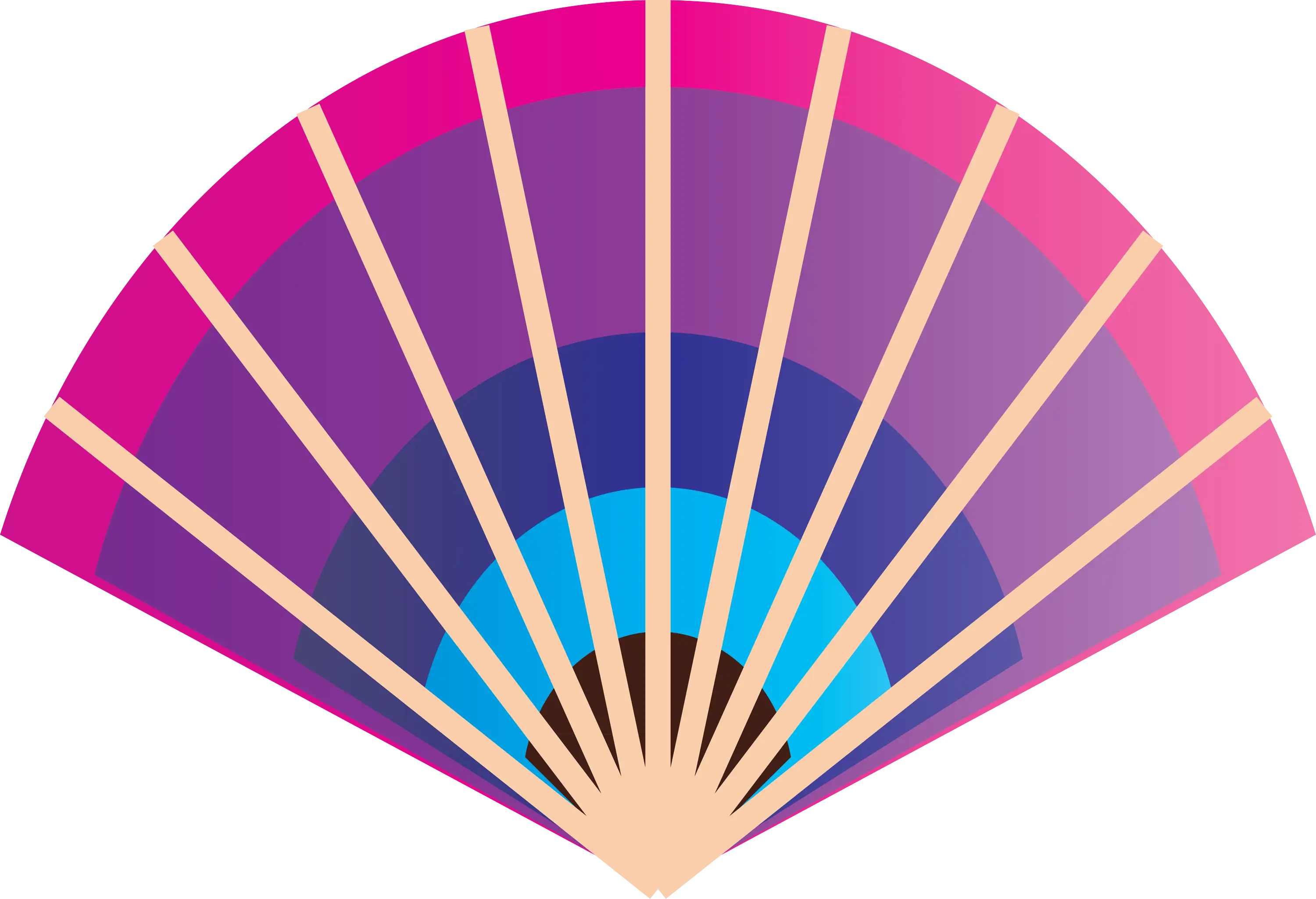 Vibrant Colored Hand Fan for Summer Use