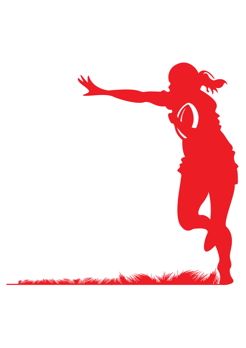 Rugby Player Silhouette Illustration