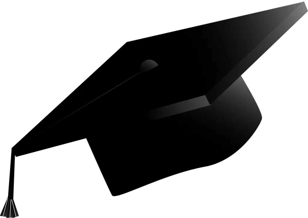 Black Graduation Cap Illustration
