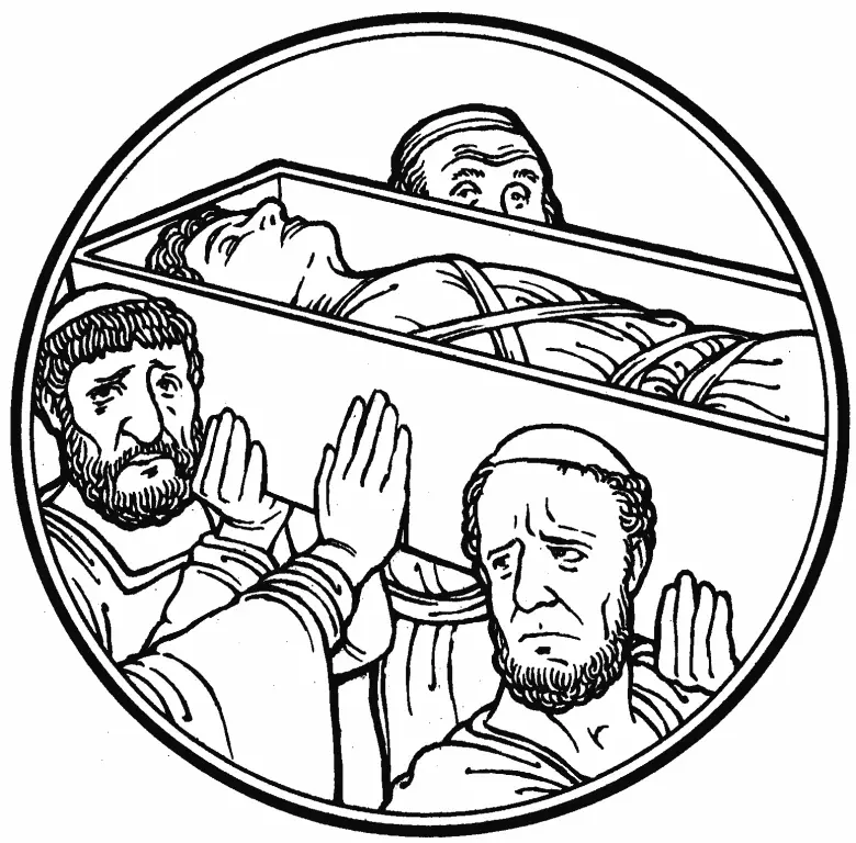 Monks Carrying a Coffin