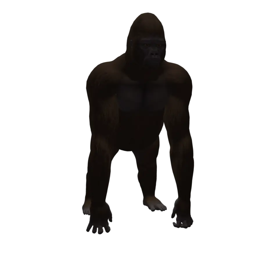 3D Realistic Gorilla Artwork