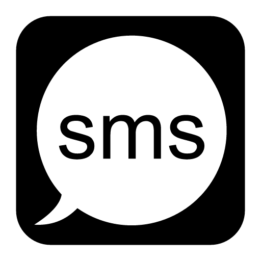 SMS Text in Speech Bubble Icon