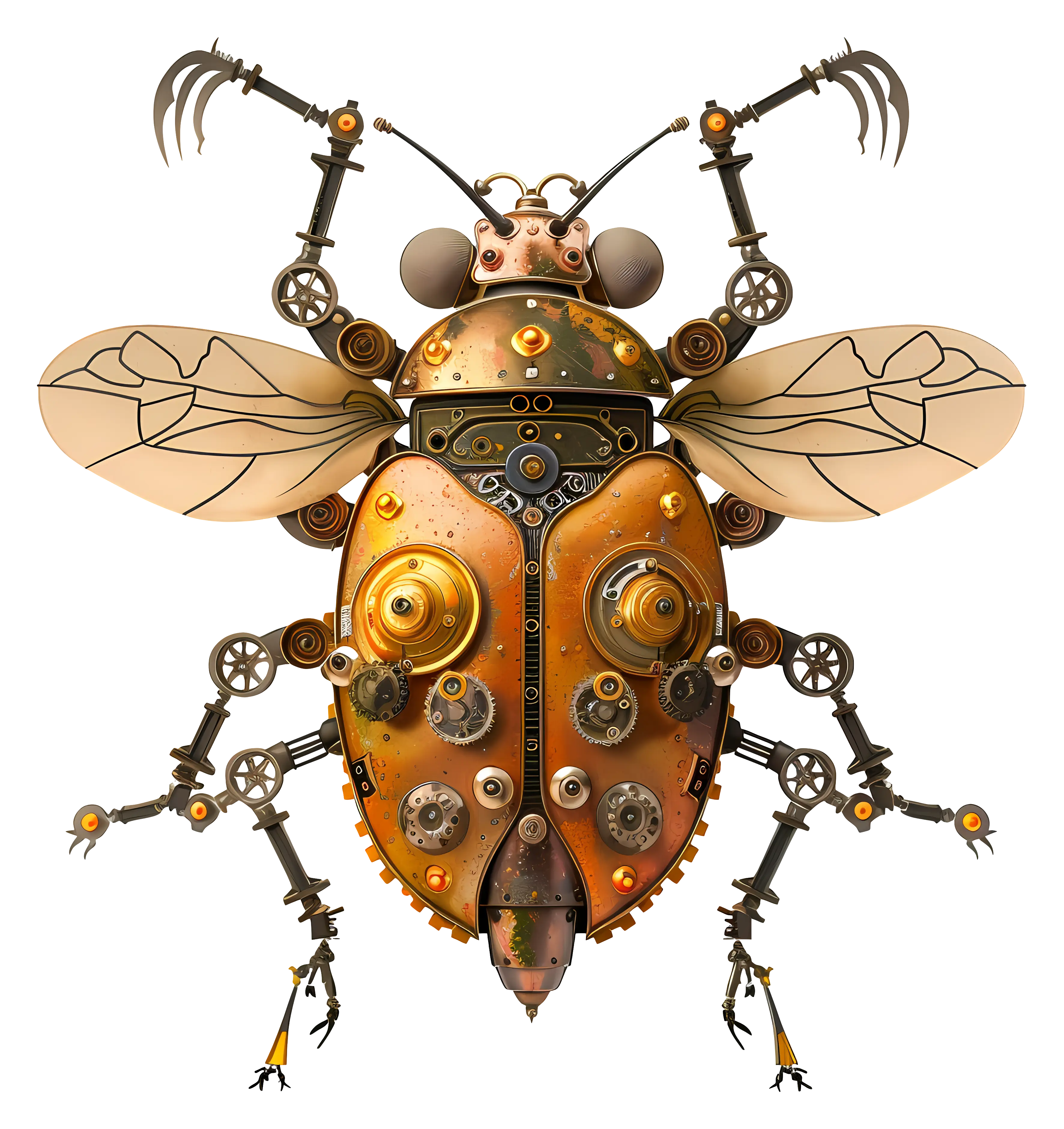 Steampunk Mechanical Insect