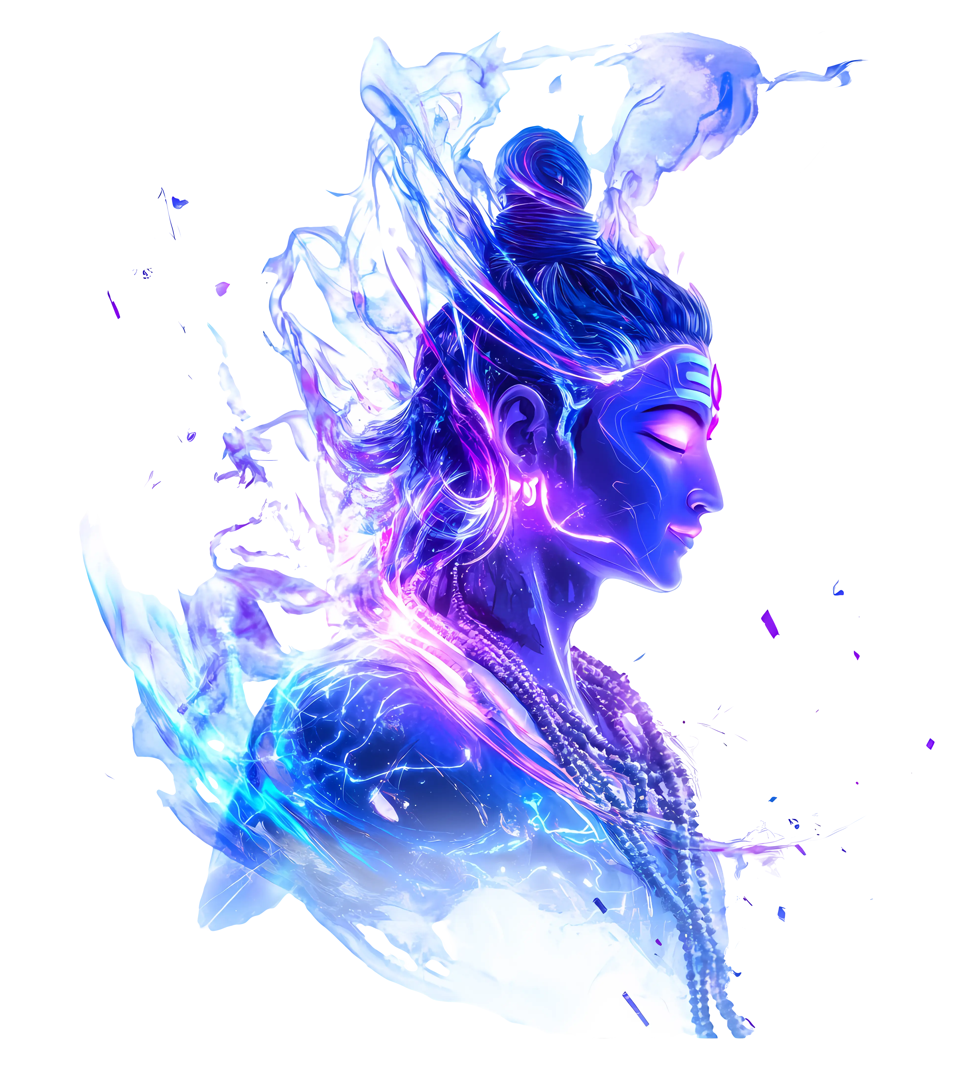 Mystical Figure in Vibrant Colors