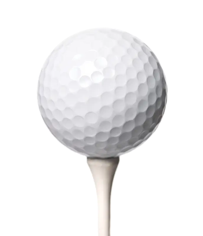 Golf Ball on Tee Illustration
