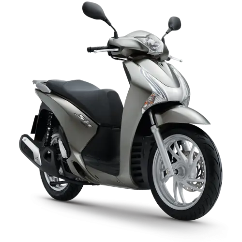 Modern Silver Scooter