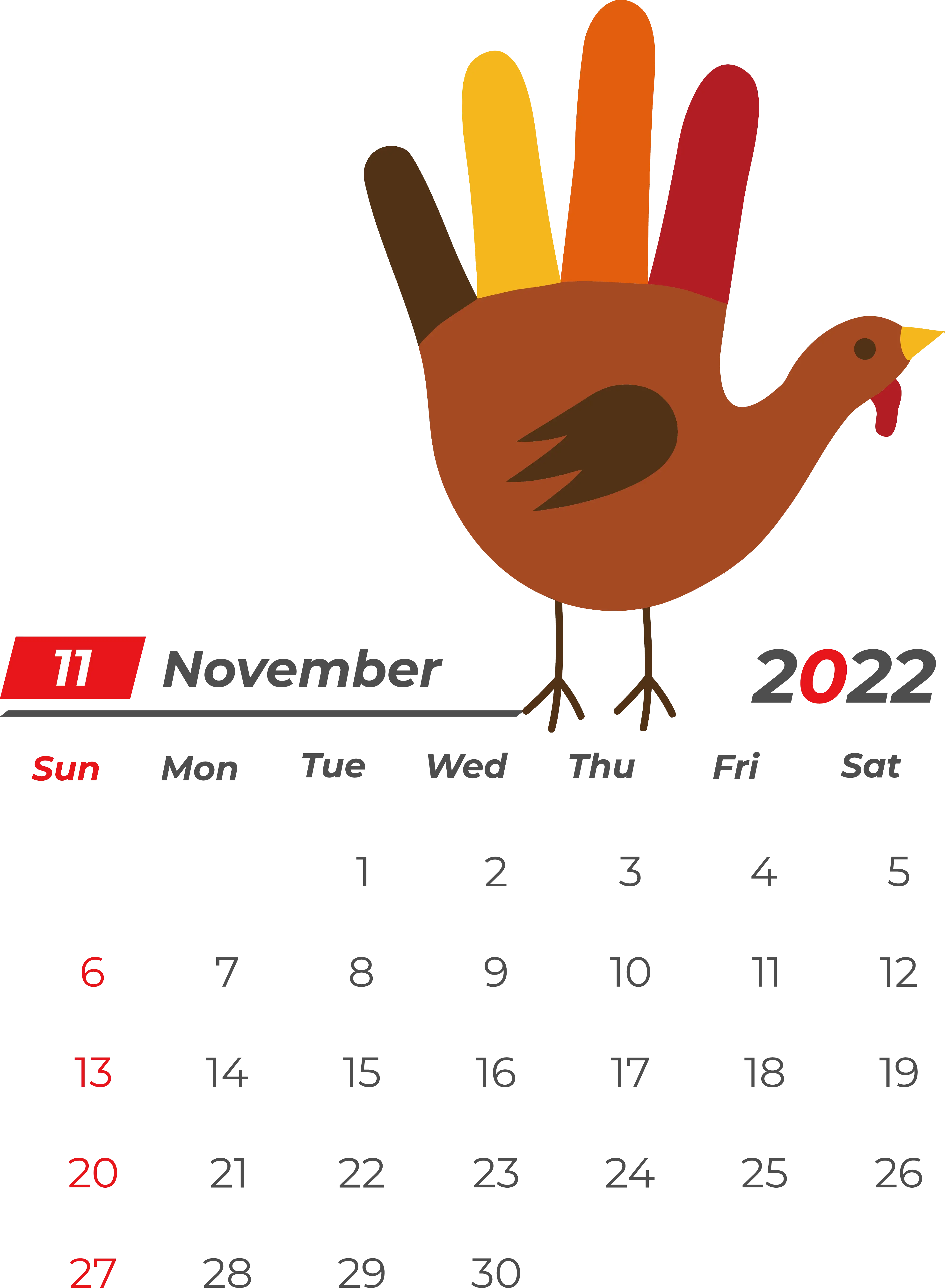 November 2022 Calendar with Turkey