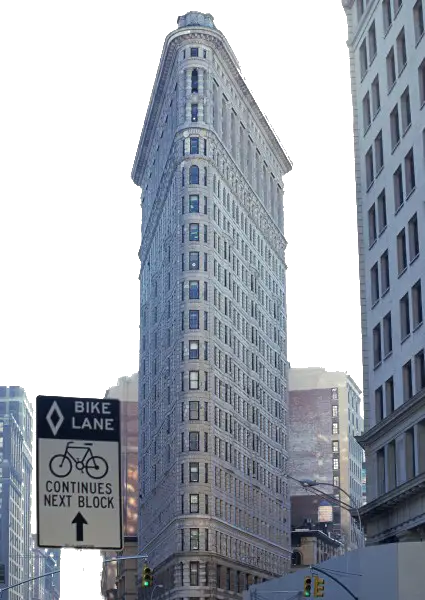 Iconic Flatiron Building in New York