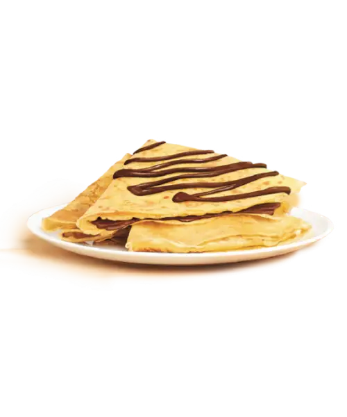 Delicious Crepes with Chocolate Drizzle
