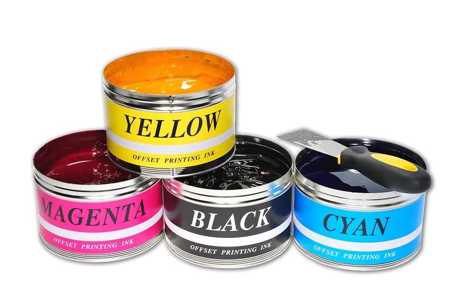 CMYK Printing Ink Cans
