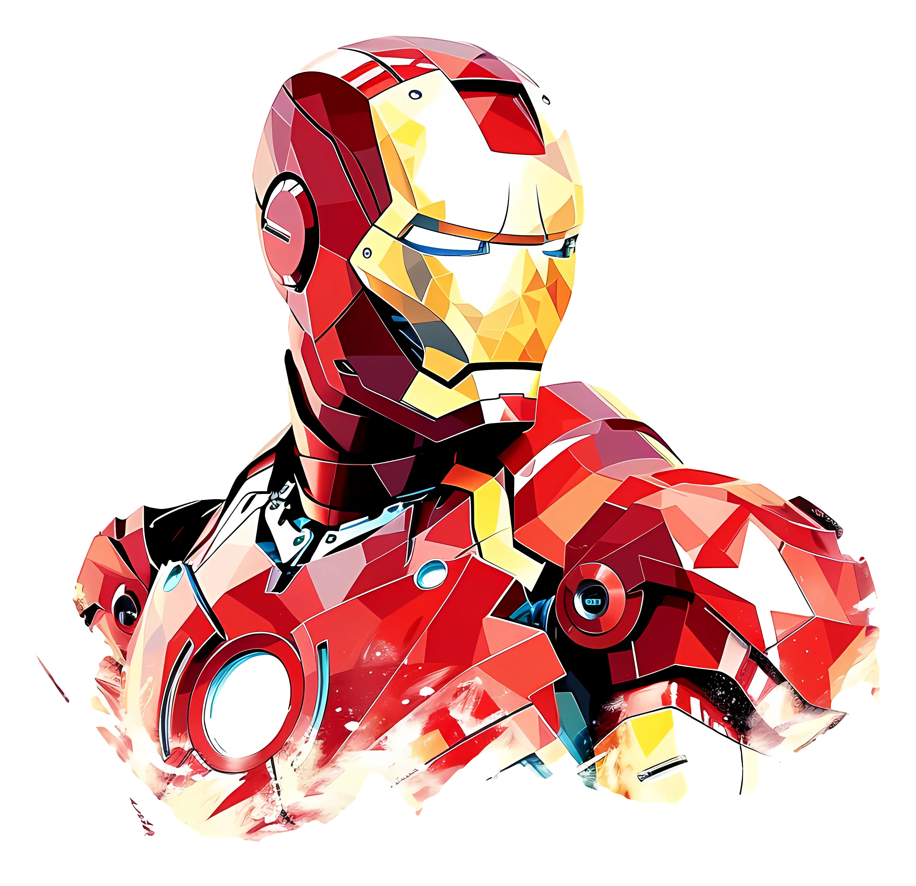 Vibrant Iron Man Illustration