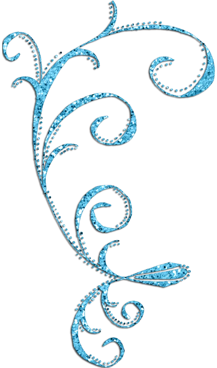 Blue Swirl Decorative Design