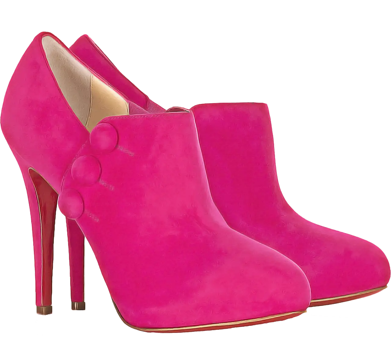 Pink High-Heeled Ankle Boots for Fashionistas