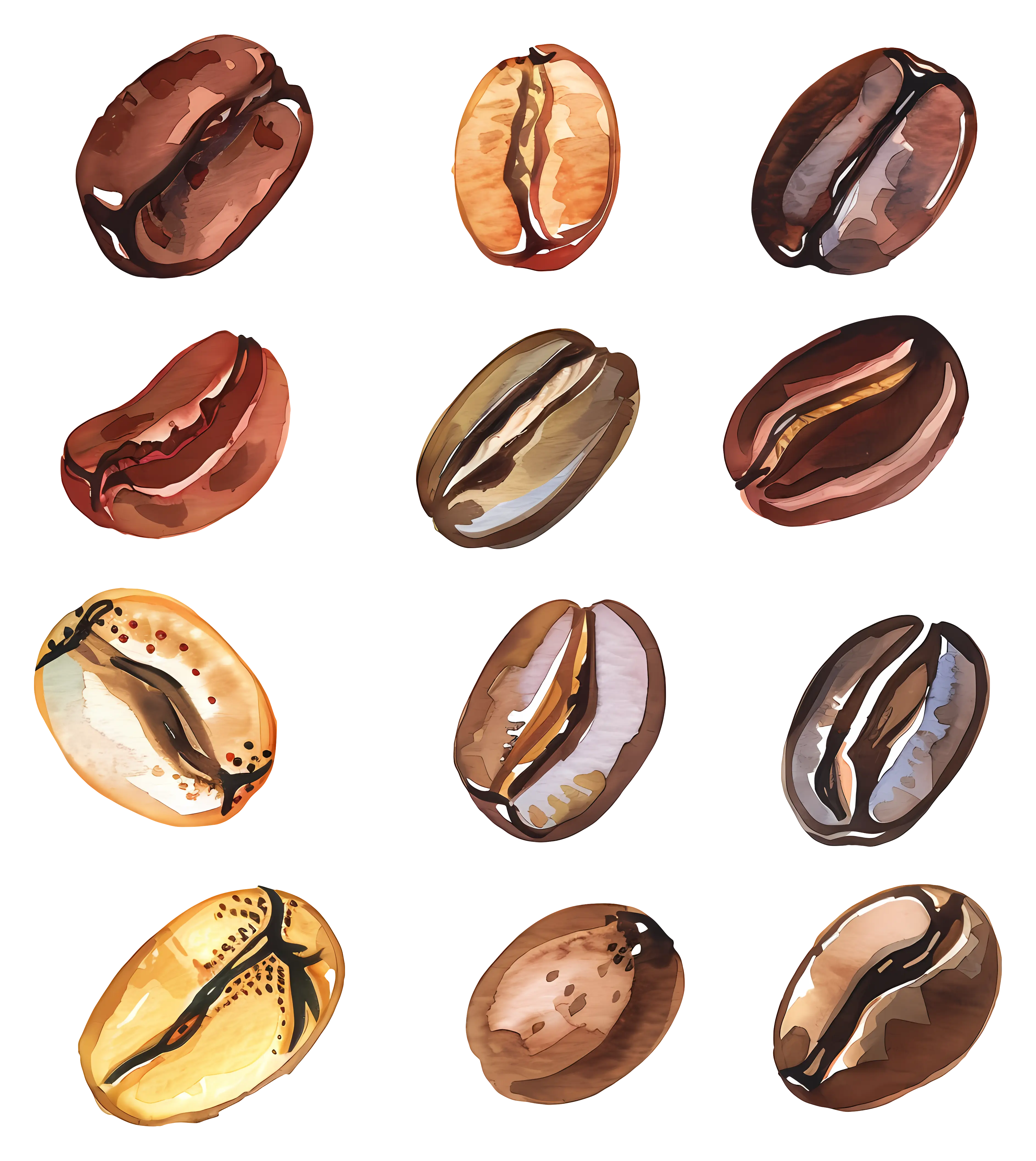 Various Types of Coffee Beans
