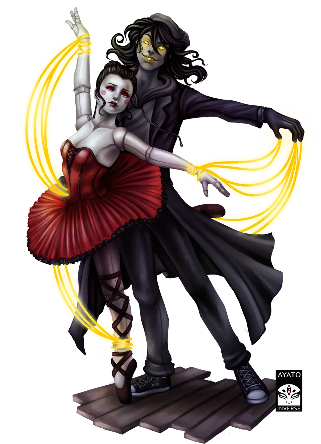 Puppet Dancers Illustration