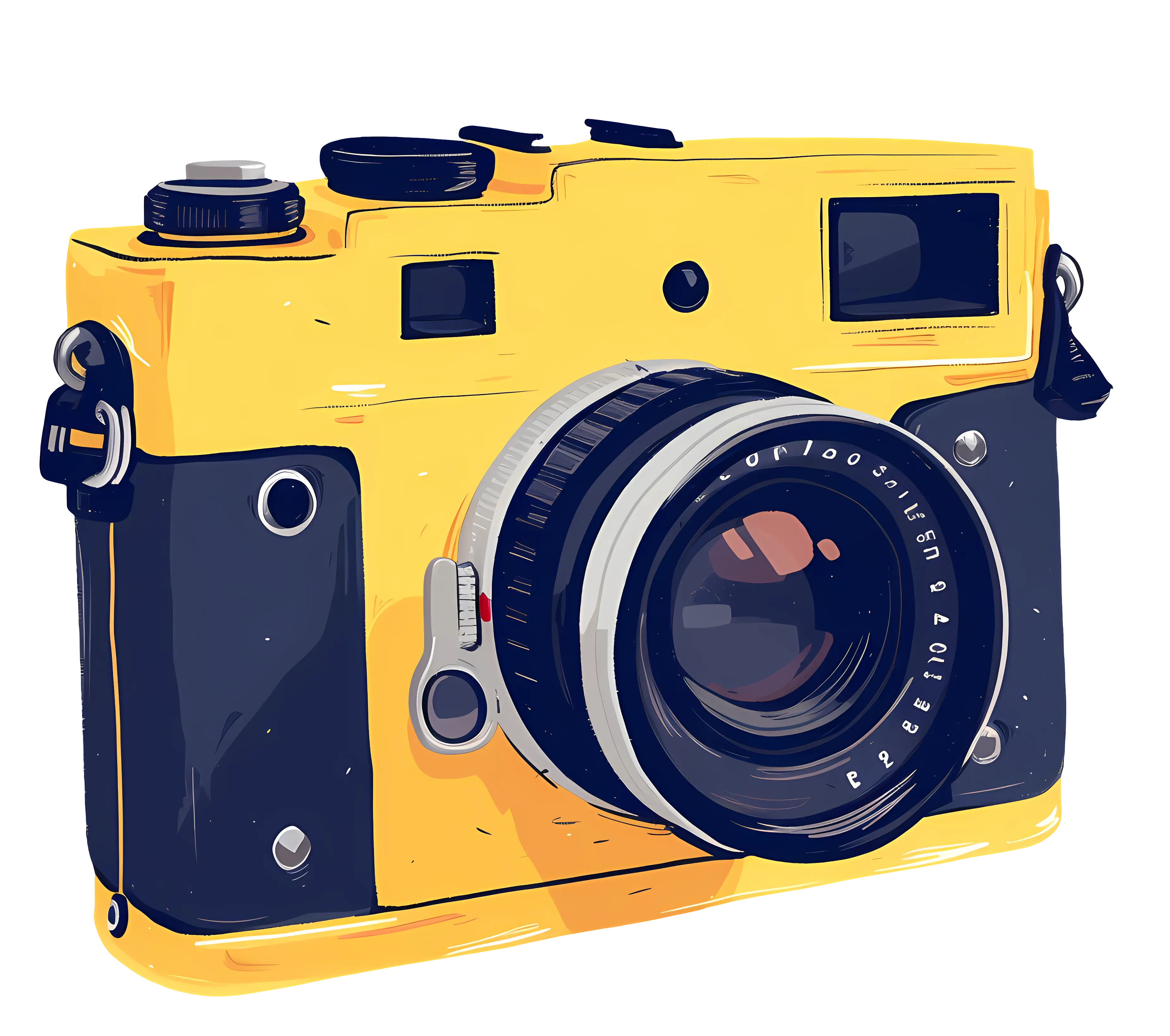 Yellow Vintage Camera for Photography Lovers