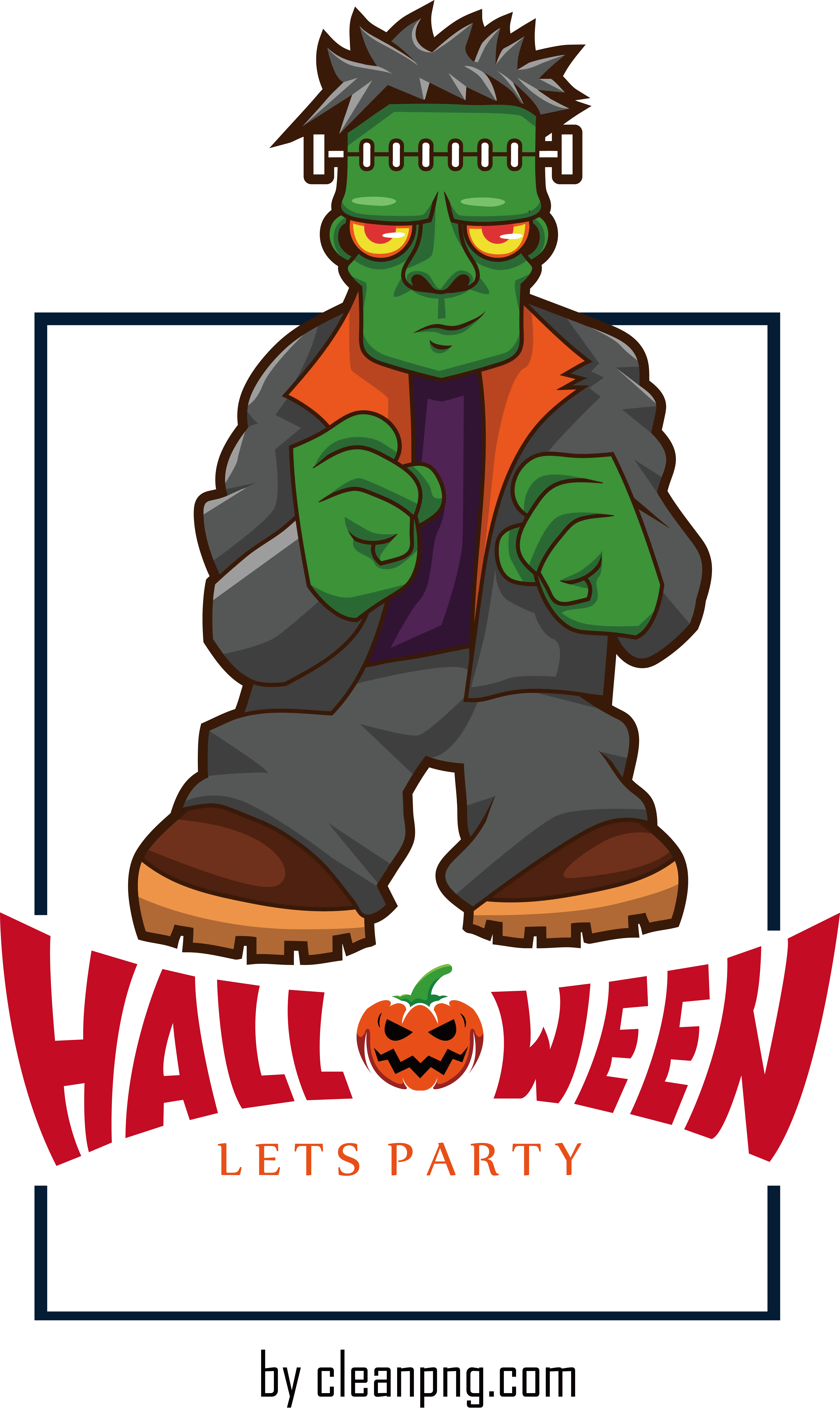 Halloween Let&#039;s Party with Frankenstein